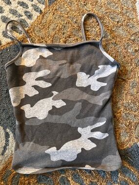 Garage Camo Spaghetti Strap Tank Top
